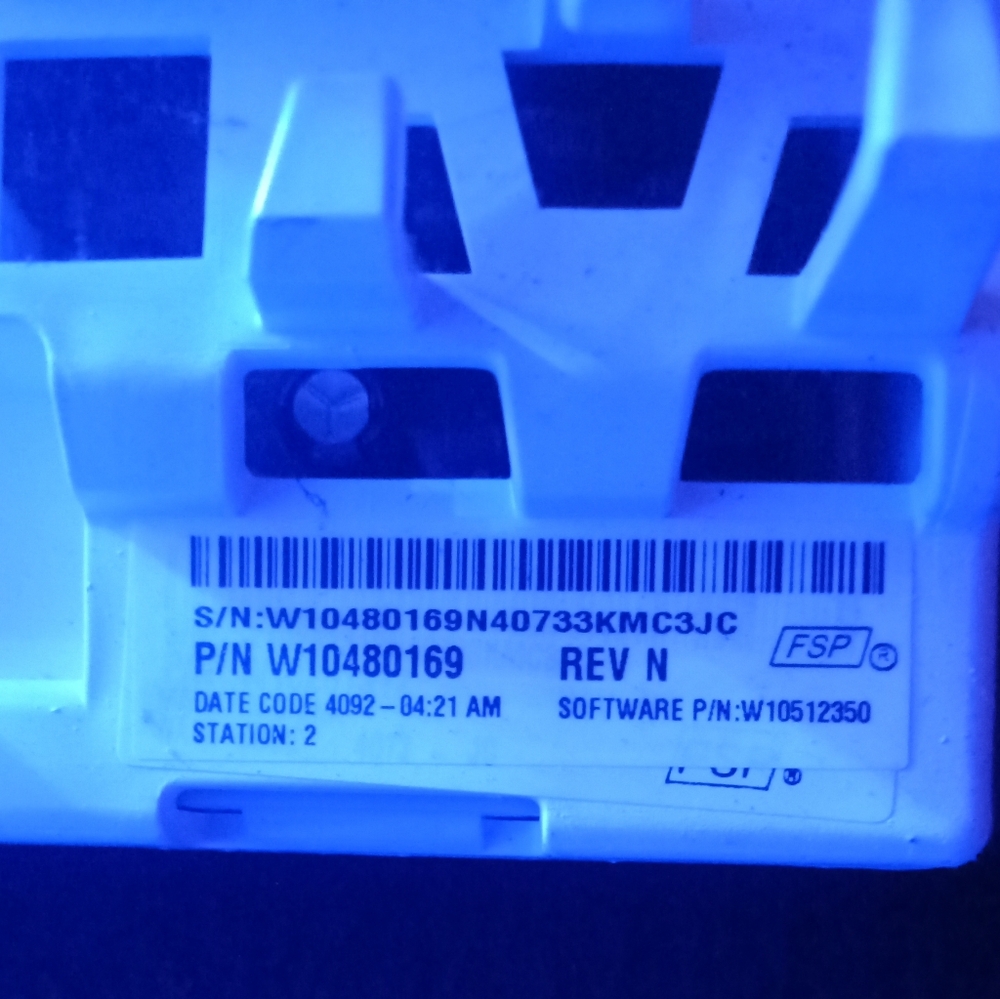 Whirlpool Control Board P/N 10480169 Rev N